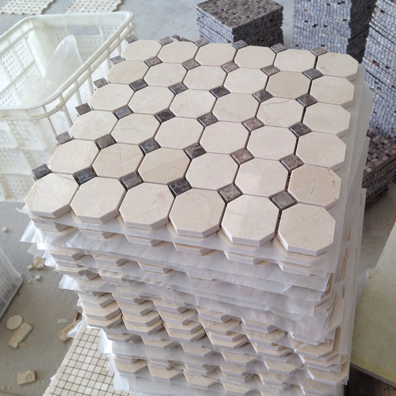 Kitchen & Bathroom Backsplash marble mosaic tile sheet