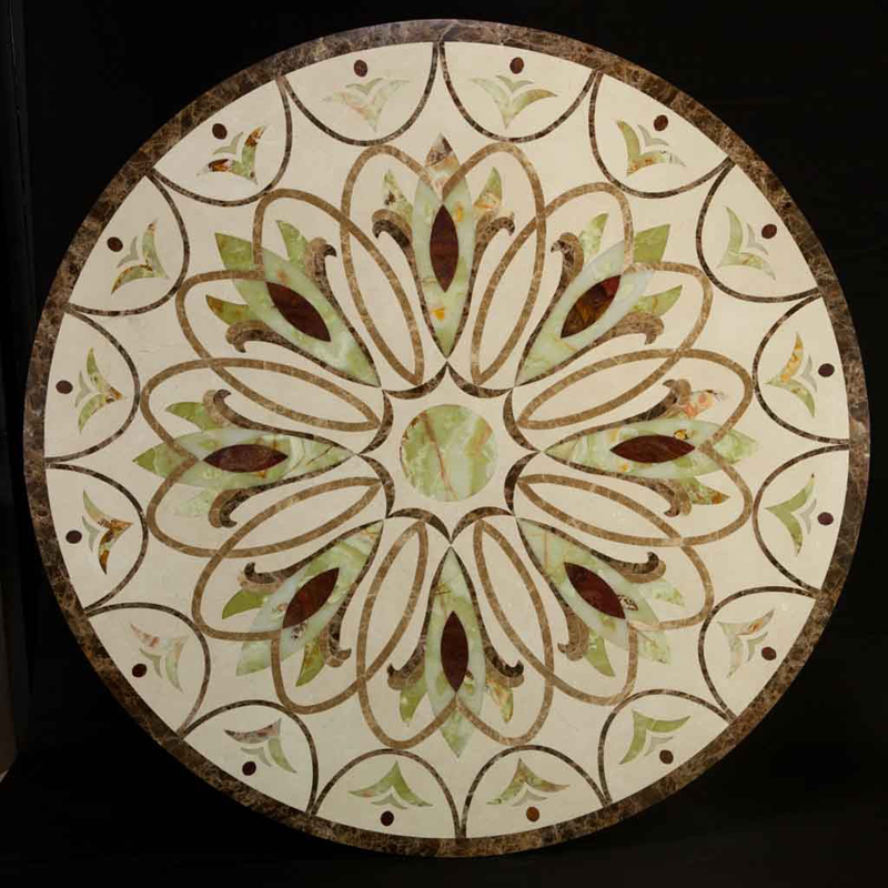 handmade marble floor medallion