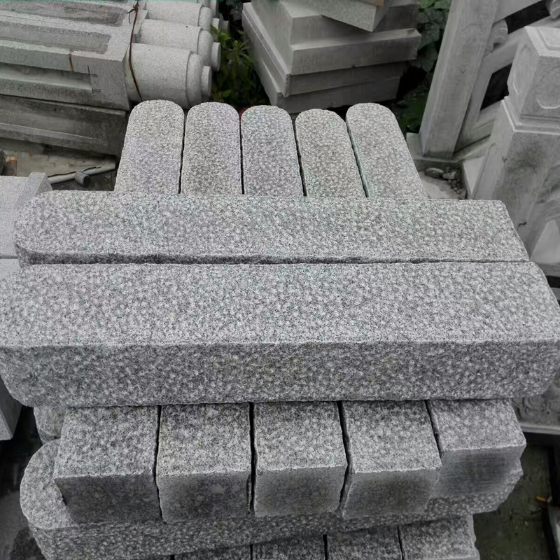 fine picked grey granite kerbstone