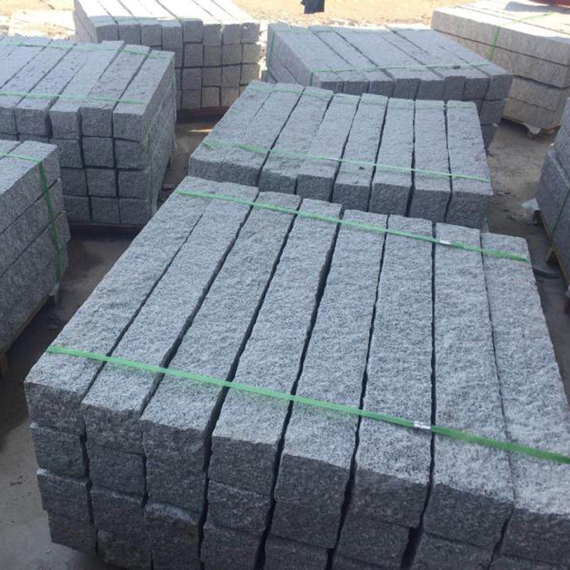 light gray granite kerbstone for garden