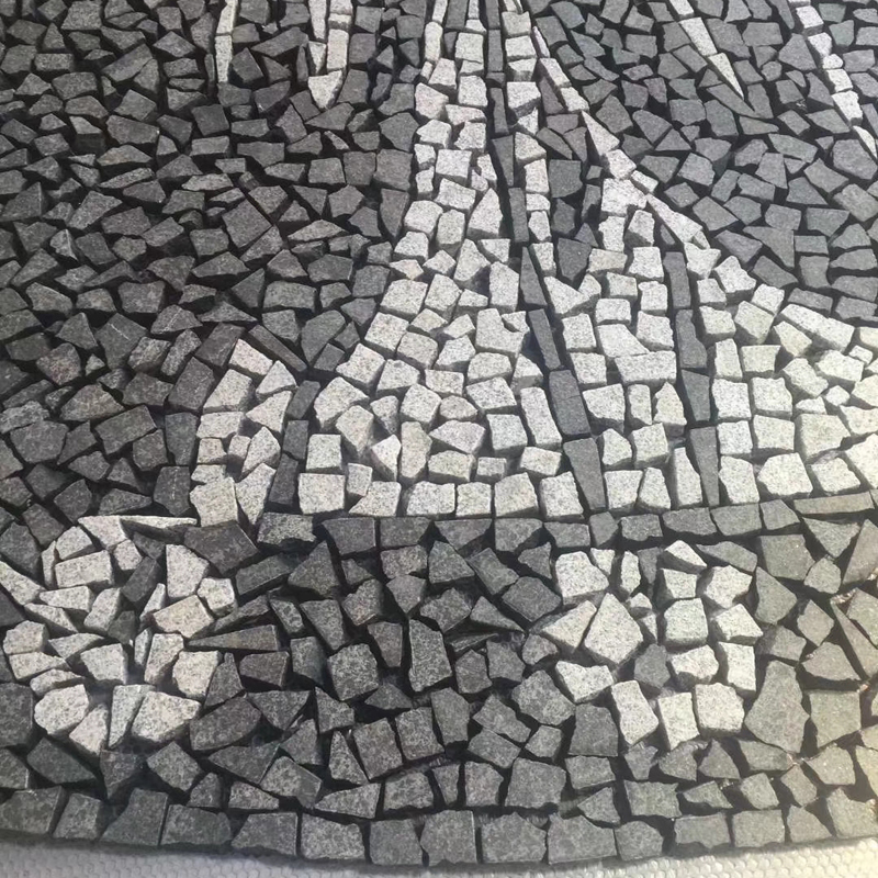 natural gray black granite pattern design for outdoor