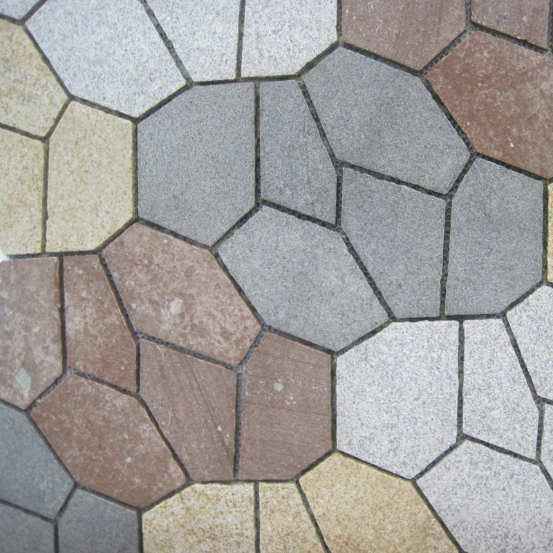 random size crazy pattern paving stone