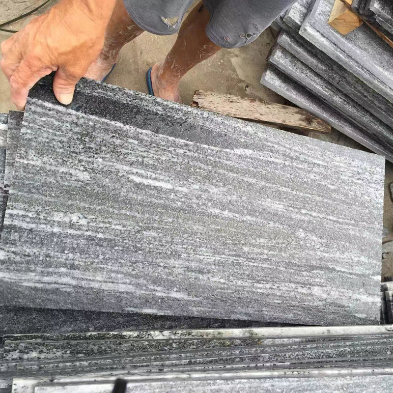 Grey Landscape Granite pool tiles 300x600mm
