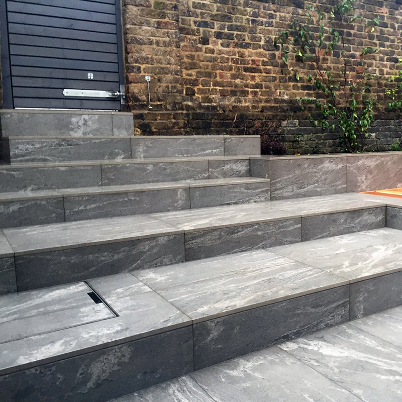 Nero Santiago Granite patio tiles