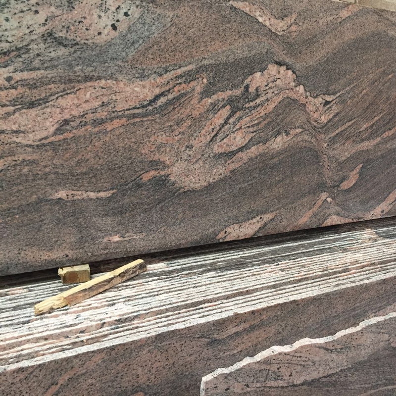 Juparana Pink Granite tiles for pool surround