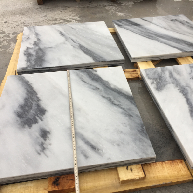 sandblasted marble tiles pool