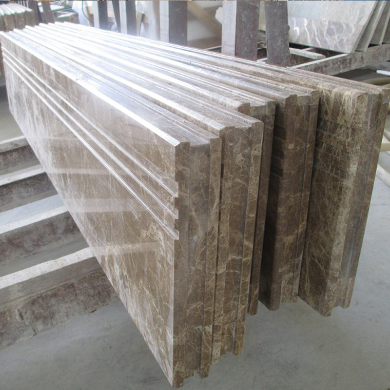 High class house design sprial staircase marble anti-slip strip for stairs