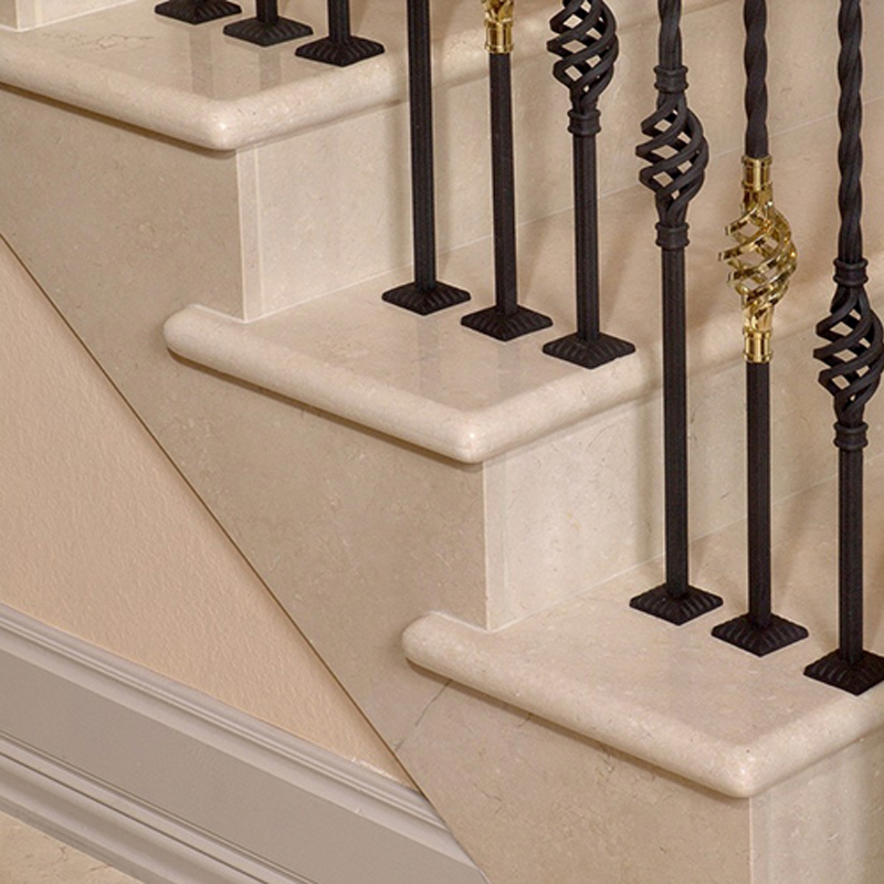 villa building marble steps sprial
